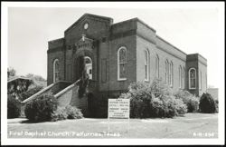 First Baptist Church, Falfurrias Postcard