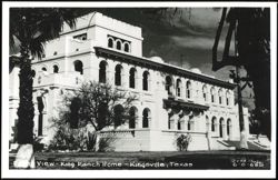 Front View - King Ranch Home Postcard