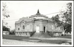 Methodist Church building with steeple Postcard