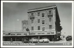 Hotel Edinburg, Coffee Shop, and Liquors Postcard