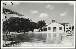 Swimming Pool and Club House - Ebony Hills Country Club Postcard