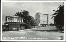 The Cactus Drive In Theatre - The Most Beautiful Theatre In The World Postcard