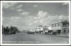 Cage Boulevard - Looking North Postcard
