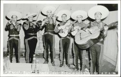 Mariachi Band at Charro Days Festival in Brownsville, Texas Postcard