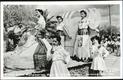 Float from Matamoros, Mexico - Charro Days Postcard