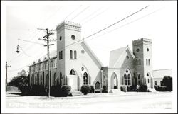 First Methodist Church with Twin Towers, Hondo Postcard