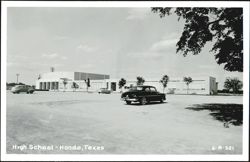High School - Hondo, Texas Postcard