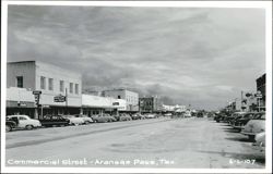Commercial Street, Aransas Pass, Texas Postcard