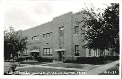 Sinton Auditorium and Gymnasium Postcard