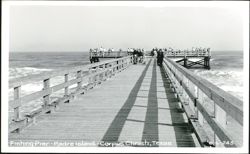 Fishing Pier - Padre Island Postcard