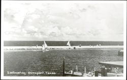 Sailboating - Rockport, Texas Postcard
