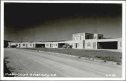 Pueblo Court Motor Lodge, Silver City, New Mexico Postcard