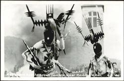 Mescalero Apache Crown Dancers Near Ruidoso, NM Postcard