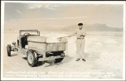 Loading Salt at Salt Lake - Used Commercially Without Refining Postcard