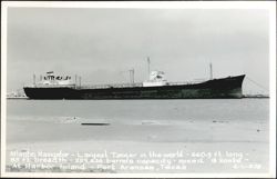 Atlantic Navigator - Largest Tanker, 660.9 ft. long, 85 ft. breadth Postcard