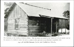 Galilean Children's Home Log House Postcard