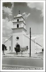Catholic Church - Crystal City, Texas Postcard