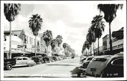 Texas Avenue Looking North, Mercedes Postcard