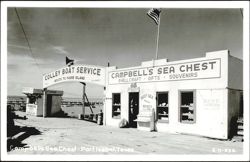 Campbell's Sea Chest and Colley Boat Service Postcard