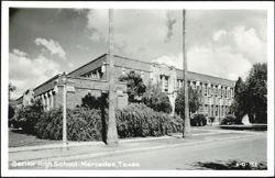 Mercedes Senior High School Building Postcard