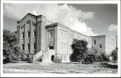 First Baptist Church, Harlingen, Texas Postcard