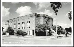 Christian Church, Harlingen, Texas Postcard