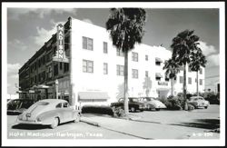 Hotel Madison with Vintage Cars and Palm Trees Postcard