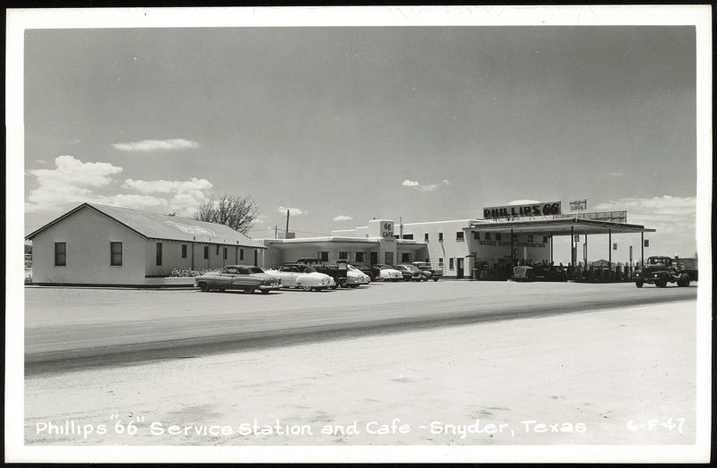 Phillips 66 Service Station and Cafe Snyder Texas
