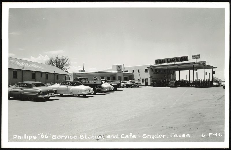 Phillips 66 Service Station and Cafe Snyder Texas