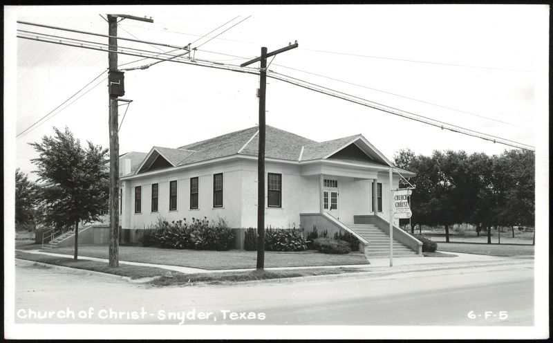 Church of Christ, Snyder Texas
