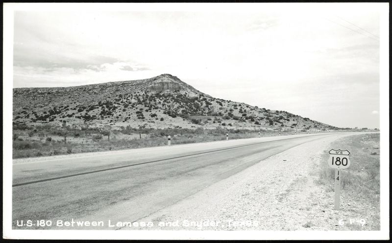 U.S. 180 Between Lamesa and Snyder, Texas