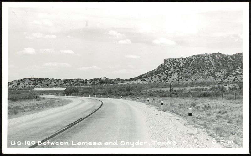 U.S. 180 Between Lamesa and Snyder, Texas