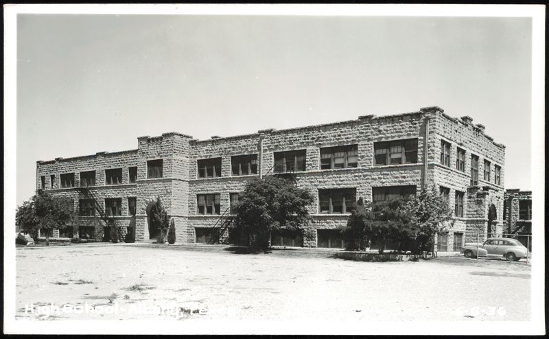 High School Building with Stone Facade Albany Texas