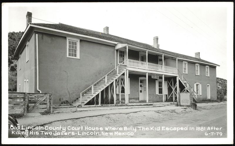 Old Lincoln County Court House Where Billy The Kid Escaped In 1881 New Mexico