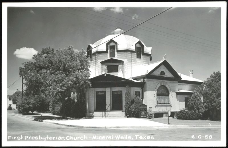 First Presbyterian Church with Dome Mineral Wells Texas