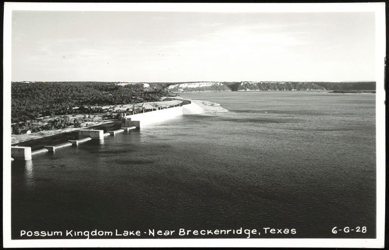 Possum Kingdom Lake Dam View Breckenridge Texas