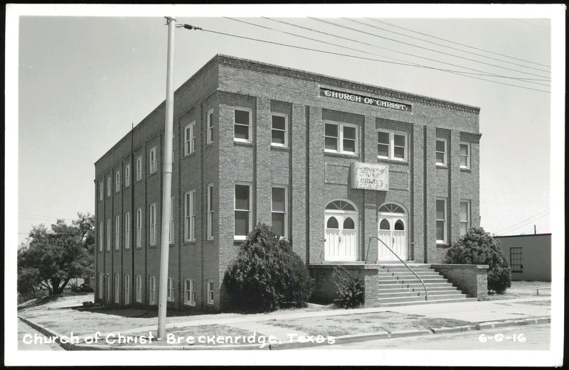Church of Christ Building Breckenridge Texas