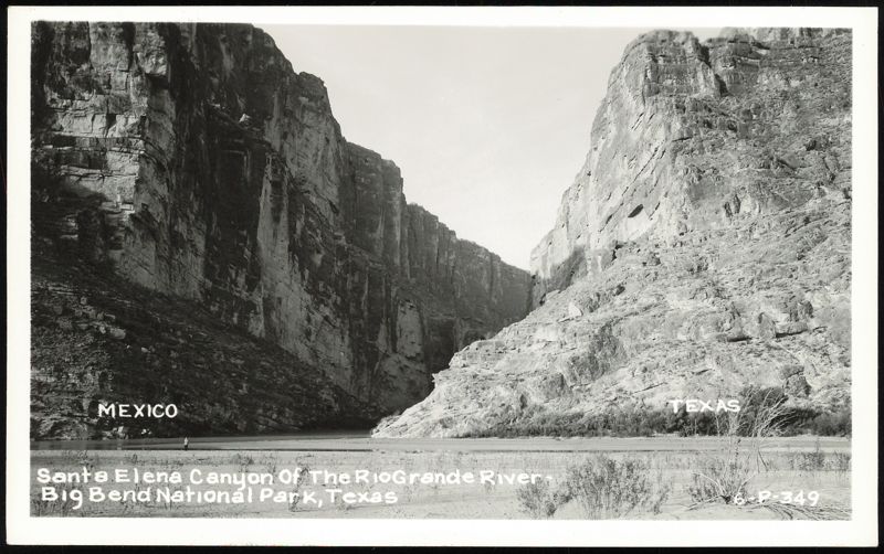 Santa Elena Canyon Of The Rio Grande River, Big Bend National Park Texas