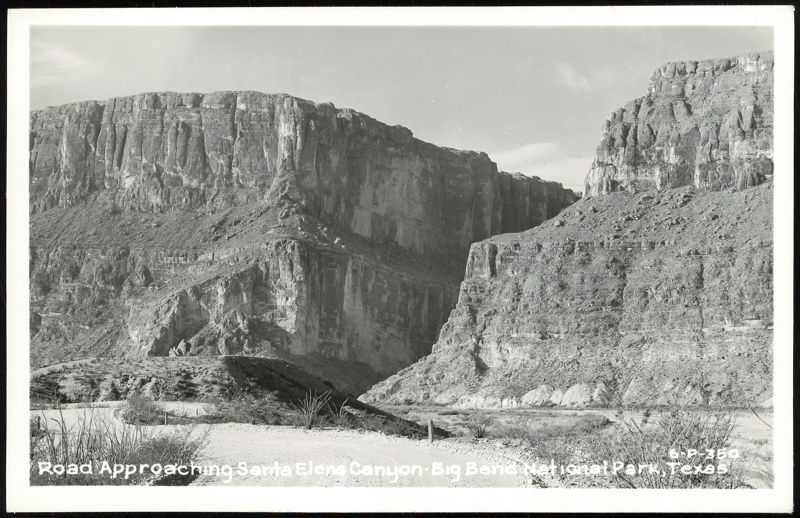 Road Approaching Santa Elena Canyon - Big Bend National Park Texas