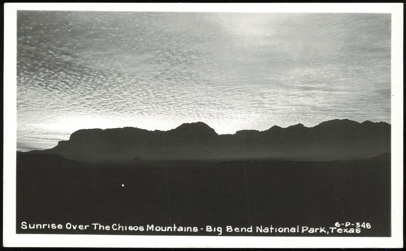 Sunrise Over The Chisos Mountains - Big Bend National Park Texas