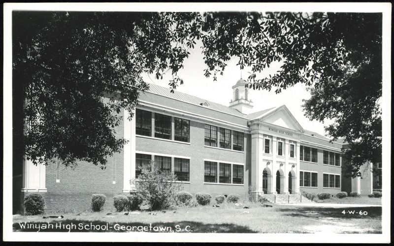 Winyah High School Building with Cupola Georgetown South Carolina