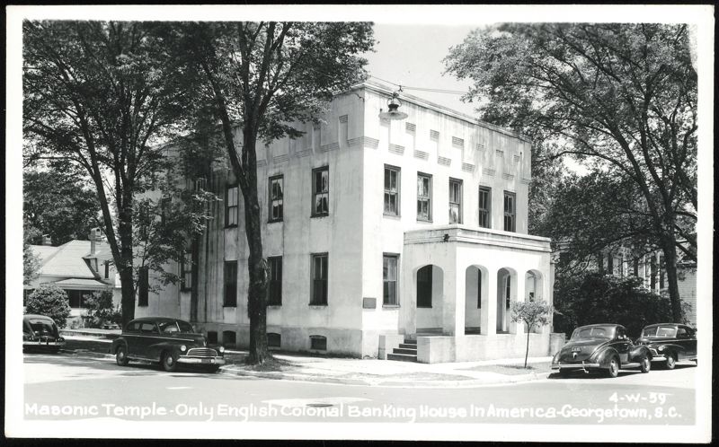 Masonic Temple - Only English Colonial Banking House In America Georgetown South Carolina