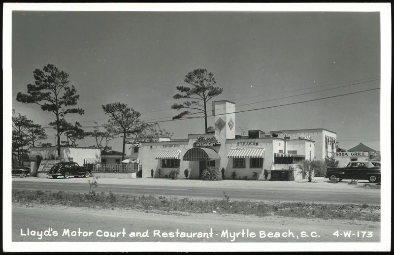 Lloyd's Motor Court and Restaurant Exterior View Myrtle Beach South Carolina