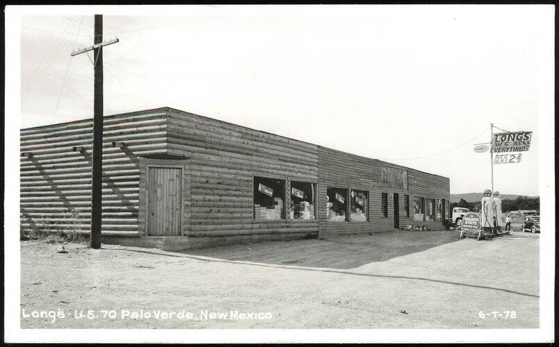 Long's Store and Gas Station on U.S. 70, Palo Verde New Mexico
