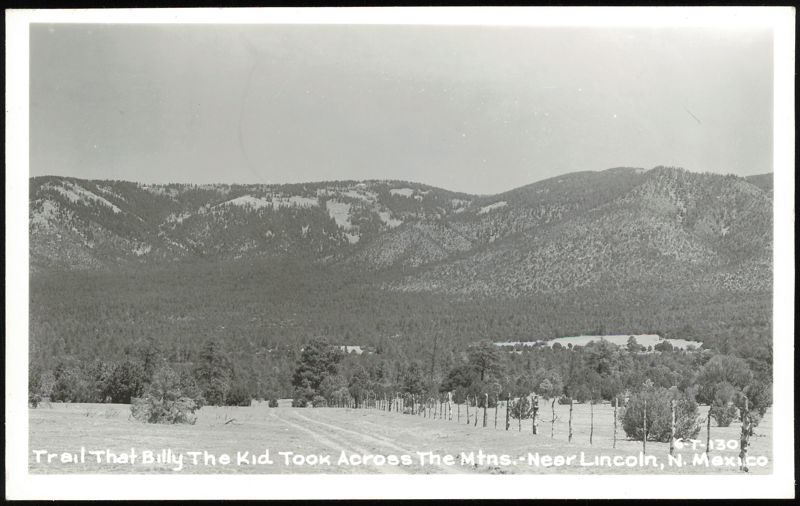 Trail That Billy The Kid Took Across The Mountains Near Lincoln New Mexico
