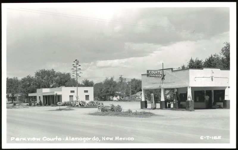 Parkview Courts Gas Station and Motel, Alamogordo New Mexico