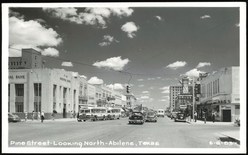 Pine Street Looking North, Abilene Texas