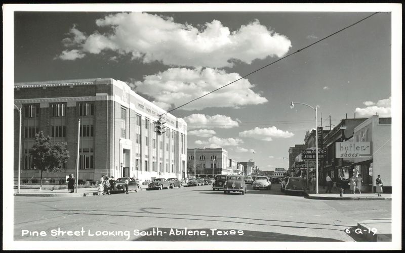 Pine Street Looking South Abilene Texas