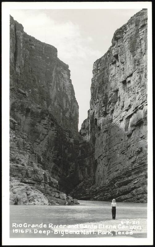 Rio Grande River and Santa Elena Canyon, 1516 Ft. Deep, Big Bend Nat'l. Park Big Bend National Park Texas