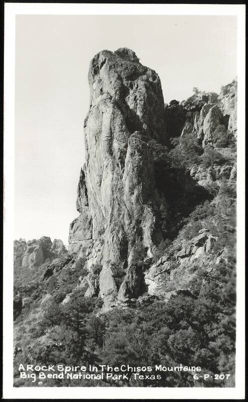 A Rock Spire in the Chisos Mountains, Big Bend National Park Texas